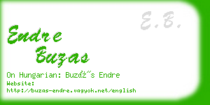 endre buzas business card